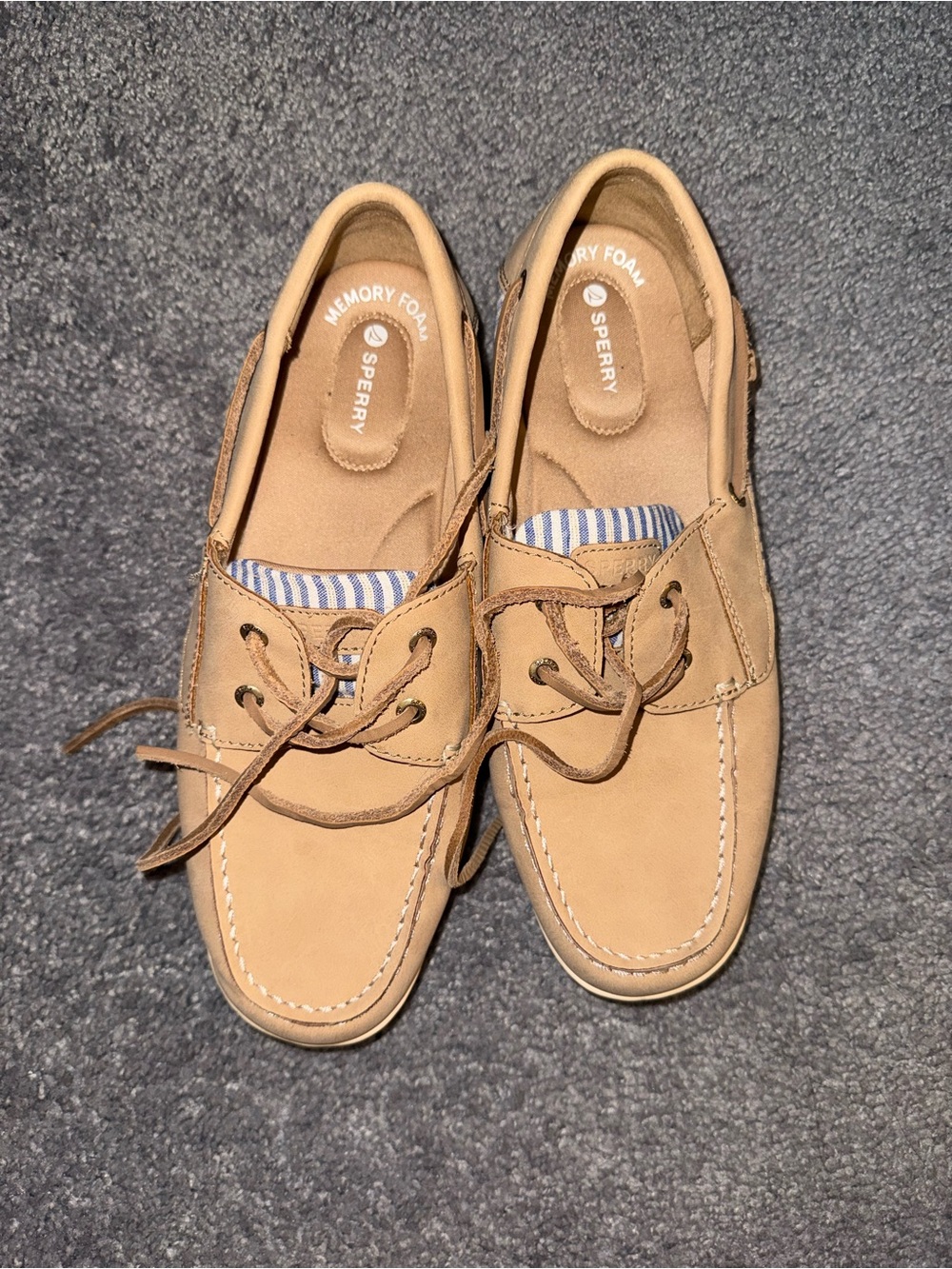 Sperry Tan Leather Boat Shoes for Women
